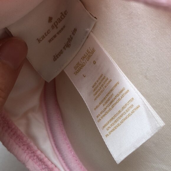 Kate Spade Pink Marina Piccola  textured Scalloped Bikini Size Large strapless - Picture 8 of 16